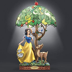 Disney The Bradford Exchange Handcrafted Snow White 'Fairest of Them All' Lamp