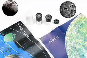 MaxUSee Kids Telescope 400x40mm with Tripod & Finder Scope, Portable Telescope for Kids & Beginners, Travel Scope with Moon Mirror, Stars & Moon map Included