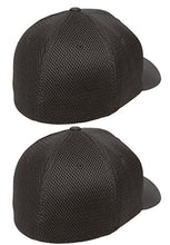 Load image into Gallery viewer, Flexfit 6533 Ultrafibre &amp; Airmesh Fitted Cap, 2pack (2-black Caps) - Large/X-Large
