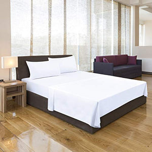 Utopia Bedding Bed Sheet Set - 4 Piece Full Bedding - Soft Brushed Microfiber Fabric - Shrinkage & Fade Resistant - Easy Care (Full, White)