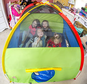 Kiddey Kids Play Tent & Playhouse – Indoor/Outdoor Camping Tent for Boys and Girls – Promotes Early Learning, Social Bonding, Imagination Building and Roleplay – Easy Setup