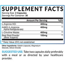 Load image into Gallery viewer, Havasu Nutrition Extra Strength L Arginine - 1200mg Nitric Oxide Supplement for Muscle Growth, Vascularity and Energy - L-Citrulline &amp; Essential Amino Acids to Support Physical Endurance, 60 Capsules
