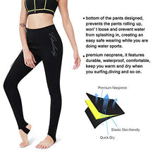 Load image into Gallery viewer, CtriLady Women's Wetsuit Pants Premium 2mm Neoprene Sauna Leggings for Workout Swimming Surfing and Snorking (Black, S)
