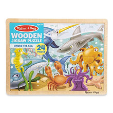 Load image into Gallery viewer, Melissa &amp; Doug Under the Sea Ocean Animals Wooden Jigsaw Puzzle With Storage Tray (24 pcs)
