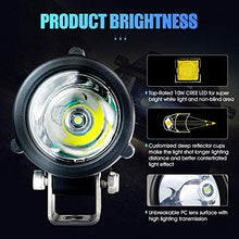 Load image into Gallery viewer, 4WDKING 2 Inch LED Round Light, 20W Spot Driving Light Waterproof Off Road Ditch Light Work Lamp for Motorcycle ATV UTV Dirt Bike 4x4 Pickup Truck Boat Trailer, Pack of 2 Pcs
