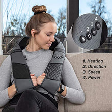 Load image into Gallery viewer, Massagers for Neck and Back with Heat - Deep Tissue 3D Kneading Pillow, Electric Shiatsu Back Neck and Shoulder Massage, Shoulders, Foot, Legs,Body - Relieve Muscle Pain - Office, Home &amp; Car
