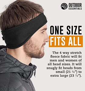 Ear Warmer Headband - Winter Fleece Running Ear Band Covers for Cold Weather - Warm & Cozy Ear Muffs for Cycling & Sports