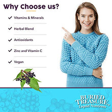 Load image into Gallery viewer, Buried Treasure ACF Advanced Immune Response with Vitamin C, Elderberry, Echinacea and Herbal Blend for Complete Rapid Immune Support Dietary Supplement | Package of 7 2 oz Bottles | 14 Servings
