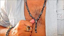 Load image into Gallery viewer, Men Necklace - Labradorite Necklace - Surfer necklace - Fashion Boho necklace

