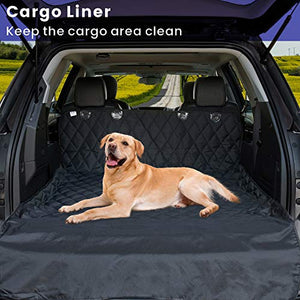 FunniPets Dog Car Seat Covers, Waterproof Dog Seat Cover for Back Seat Nonslip Dog Car Hammock Backseat Protection Durable Pet Seat Covers for Cars Trucks and SUVs