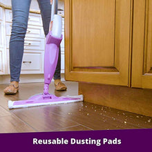 Load image into Gallery viewer, Rejuvenate Click N Clean Multi-Surface Spray Mop System Complete Bundle Includes Free Click-On Pro Grade Grout Brush 1 x 32oz No-Bucket Floor Cleaner (bundle with 3 reusable microfiber pads)
