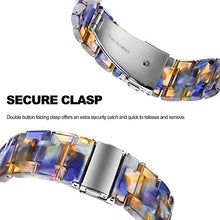 Load image into Gallery viewer, Omter Band Replacement for Apple Watch 40mm 38mm Women Men Fashion Resin Band Bracelet Compatible iWatch Series 5/4,Series 3/2 /1(Blue 40mm 38mm)
