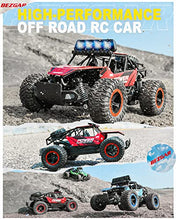Load image into Gallery viewer, BEZGAR TB141 RC Cars-1:14 Scale Remote Control Car, 2WD High Speed 20 Km/h All Terrains Electric Toy Off Road RC Car Vehicle Truck Crawler with Two Rechargeable Batteries for Boys Kids and Adults
