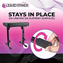 Load image into Gallery viewer, Liquid Stands Piano Bench Adjustable Stool – Music Keyboard Bench Seat for Piano Keyboard Stand with Black Padded Cushion for Musicians Piano Stool Chair (PU Leather)
