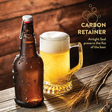 Load image into Gallery viewer, Amber Glass Swing Top Beer Bottles - 16 Ounce (12 Pack) Grolsch Bottles, with Flip-top Airtight Lid, for Carbonated Drinks, Kombucha, 2nd Fermentation, Water Kefir, UV Protection Brewing Bottle.
