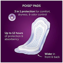 Load image into Gallery viewer, Poise Incontinence Pads, Maximum Absorbency, Long, 84 Count (2 Packs of 42) (Packaging May Vary)

