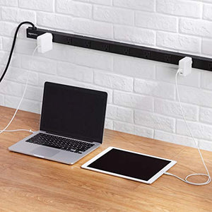 AmazonBasics Heavy Duty Metal Surge Protector Power Strip with Mounting Brackets - 9-Outlet, 600-Joule (15A On/Off Circuit Breaker)