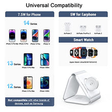 Load image into Gallery viewer, UCOMX Nano 3 in 1 Wireless Charger,Magnetic Foldable 3 in 1 Charging Station,Fast Wireless Charging Pad,Compatible with iPhone 14/Pro/Max/Plus/13/12 Series,AirPods 3/2/Pro,iWatch(Adapter Included)
