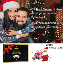 Load image into Gallery viewer, Beard Kit for Men Grooming &amp; Care W/Beard Wash/Shampoo,2 Packs Beard Growth Oil,Beard Balm Leave-in Conditioner,Beard Comb,Beard Brush,Beard Scissor 100% Pure &amp; Organic Beard Growth Kit

