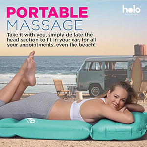 HOLO The Original Inflatable Pregnancy Pillow, Pregnancy Bed + Maternity Raft Float with a Hole to Lie on Your Stomach During Pregnancy, Safe for Land + Water, Mint