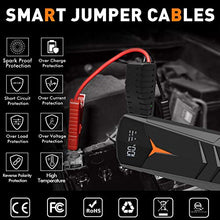 Load image into Gallery viewer, Car Jump Starter, SUNPOW 2000A Peak 20000mAh Lithium Jump Starter Pack(Up to All Gas and 8.5L Diesel),12V Battery Booster for Cars, Trucks, SUV, Portable Power Pack with LCD Screen &amp; LED Light
