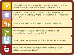 Foodie Fight: A Trivia Game With Gameboard and Cards