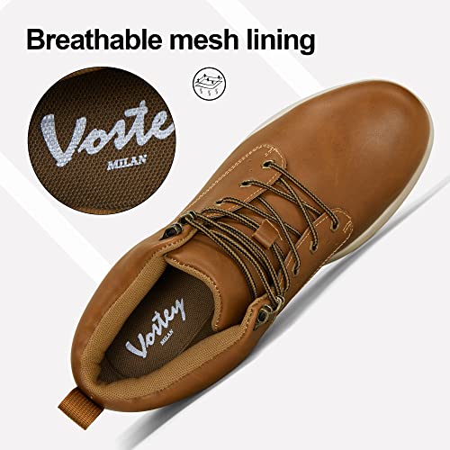Load image into Gallery viewer, Vostey Men's Chukka Boots Lightweight Casual Boots for Men Fashion Sneaker Boot Ankle Boots(BMY8047 Polished Brown 13)