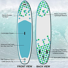 Load image into Gallery viewer, EDOSTORY Inflatable Stand Up Paddle Board (10'6 x 31.5'' x 6'') with Accessories Carry Bag, Wide Stance, Bottom Fin for Paddling, Non-Slip Deck, Surf Control, Youth &amp; Adult Standing Boat A
