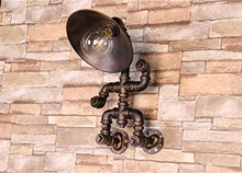 Load image into Gallery viewer, Wen long shop Industrial Vintage Wall Lights Fitting Lamp Water Pipe Wall Sconces Fixture for Home Decor Pub Cafe Hotel Steampunk Style (Rust)
