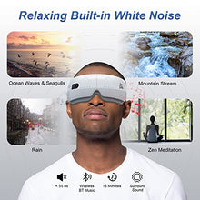 Load image into Gallery viewer, BOB AND BRAD Eye Massager with Heat, Smart Eye Massage with White Noise Music, Rechargeable Temple Eye Mask for Relax Eye Strain Dry Eye Dark Circles, Electric Face Massager Improve Sleep, Ideal Gifts
