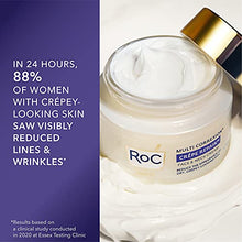 Load image into Gallery viewer, RoC Crepe Repair Anti Aging Daily Face Moisturizer &amp; Neck Firming Cream (1.7 oz) + RoC Retinol Wrinkle Smoothing Capsules (7 CT), Skin Care Treatment
