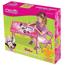 Load image into Gallery viewer, Minnie Mouse Table Blossoms &amp; Bows Jr. Activity Set with 1 Chair
