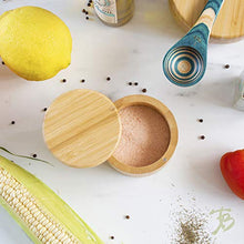 Load image into Gallery viewer, Totally Bamboo Salt Cellar Bamboo Storage Box with Magnetic Swivel Lid, 6 Ounce Capacity
