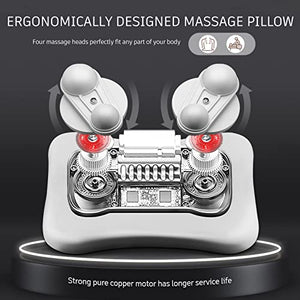 VIKTOR JURGEN Shiatsu Back and Neck Massager, Deep Tissue Kneading Neck Massage Pillow with Heat for Full Body Muscle, Shoulder, Foot at Home, Car, Office, Relaxation Gifts for Men, Women