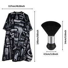 Load image into Gallery viewer, FEBSNOW Professional Hair Cutting Cape with Neck Duster Brush, Salon Barber Cape, Hair Cutting Accessories (Floral Print)

