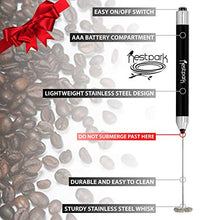 Load image into Gallery viewer, Nestpark Portable Drink Mixer Small Handheld Electric Stick Blender - Cordless and Battery Operated Bulletproof Keto Coffee Blender
