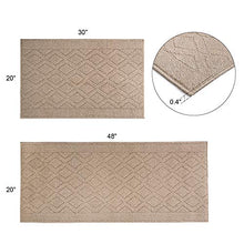 Load image into Gallery viewer, COSY HOMEER 59x18 Inch/30X18 Inch Cushioned Anti-Fatigue Kitchen Rug, 2 Pieces PVC Ergonomic Comfort Standing Foam Mats,Waterproof Non-Slip Kitchen Mats and Rugs for Floor Home Sink,Grey
