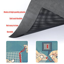Load image into Gallery viewer, SAVITA 6pcs Plastic mesh Sheets 7 Count Needlepoint Canvas for Embroidery Crafting and Knit and Crochet Projects (Black)
