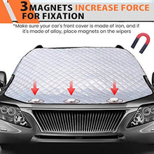 Load image into Gallery viewer, MATCC Car Windshield Snow Cover Frost Guard Winter Windshield Snow Ice Cover Magnetic Edges Car Snow Cover All Weather Fit Most Cars
