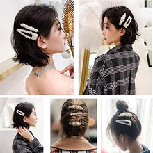 Load image into Gallery viewer, PIAOPIAONIU 9 Pcs Artificial Pearl Hair Clip For Women Pearl Wrapped Bobby Pin Hairpins Barrettes,Wedding Bridal Ornaments For Ladies Girls
