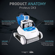 Load image into Gallery viewer, Dolphin Proteus DX3 Robotic Pool Vacuum Cleaner — Wall Climbing Capability — Powerful Active Scrubbing Brush — Ideal for All Pool Types up to 33 FT in Length

