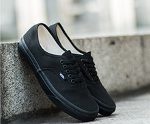 Load image into Gallery viewer, Vans Unisex Authentic Black/Black Canvas VN000EE3BKA Mens 11, Womens 12.5
