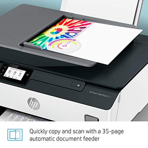 HP Smart Tank Plus 651 Wireless All-in-One Ink Tank Printer, up to 2 Years of Ink in Bottles, Auto Document Feeder, Mobile Print, Scan, Copy, Works with Alexa (7XV38A)