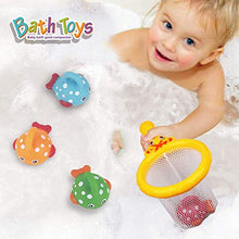 Load image into Gallery viewer, Dwi Dowellin Bath Toys Mold Free Fishing Games Swimming Whales BPA Free Water Table Pool Bath Time Bathtub Tub Toy for Toddlers Baby Kids Infant Girls Boys Age 1 2 3 4 5 6 Years Old Bathroom Fish Set
