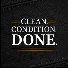Load image into Gallery viewer, Lexol Leather Conditioner and Leather Cleaner Kit, Use on Car Leather, Furniture, Shoes, Bags, and Accessories, Trusted Leather Care Since 1933, 8 oz Bottles, Includes Two Application Sponges, Black.
