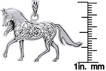 Load image into Gallery viewer, Jewelry Trends Sterling Silver Celtic Horse Pendant
