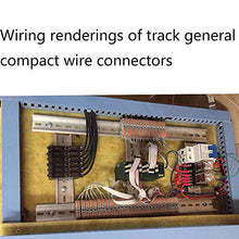 Load image into Gallery viewer, UOHGDPY DIN Rail Terminal Blocks kit,Universal Compact Wire Wiring Connector (20 pcs connectors+2 pcs Article in Parallel+ 2 pcs Digital Identification+20 pcs Screw)

