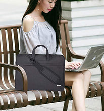 Load image into Gallery viewer, Voova Laptop Bag 17 17.3 inch Water-resistant Laptop Sleeve Case with Shoulder Straps &amp; Handle/Notebook Computer Case Briefcase Compatible with MacBook Pro/New Razer Blade Pro 17 / Acer/Asus/Hp,Black
