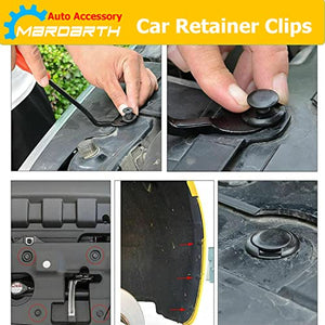 620 Pcs Car Retainer Clips & Plastic Fasteners Kit Fender Rivet Clips 16 Most Popular Sizes Auto Push Pin Rivets Set