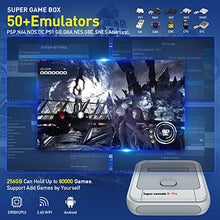 Load image into Gallery viewer, Kinhank Retro Game Console 256GB, Super Console X PRO Built in 50,000+ Games, Video Game Console Systems for 4K TV HD/AV Output, Dual Systems, Compatible with NES/N64/PS1/PSP/MAME/ATARI
